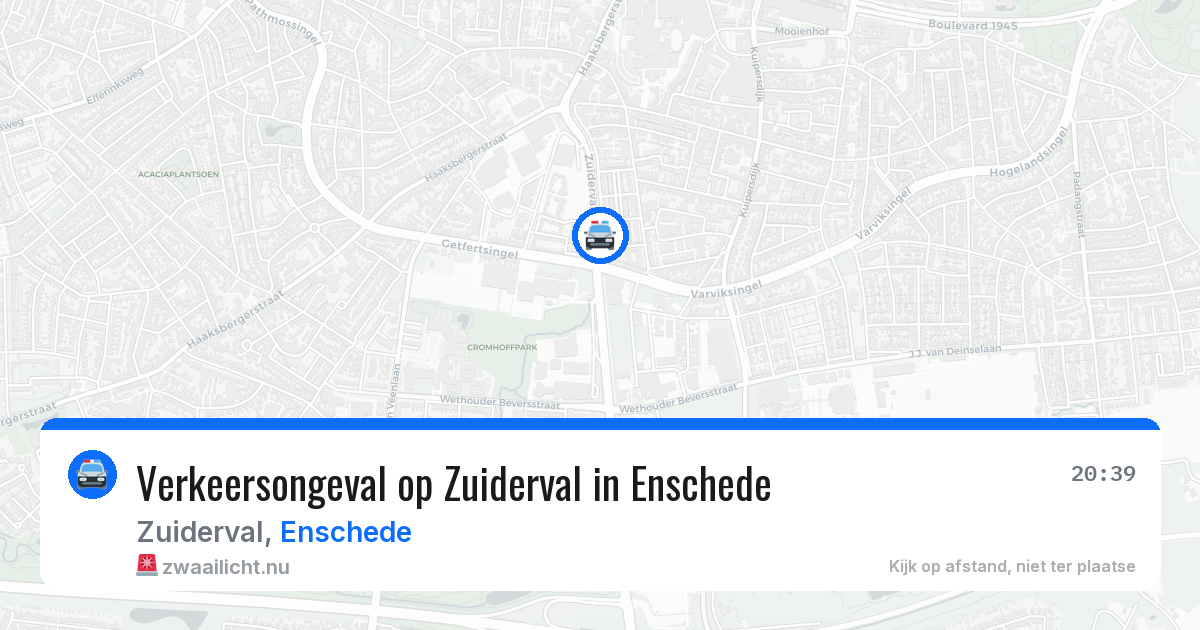 Verkeersongeval op Zuiderval in Enschede — 18 jan 2026