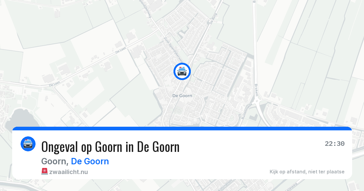 Ongeval op Goorn in De Goorn — 13 apr 2026