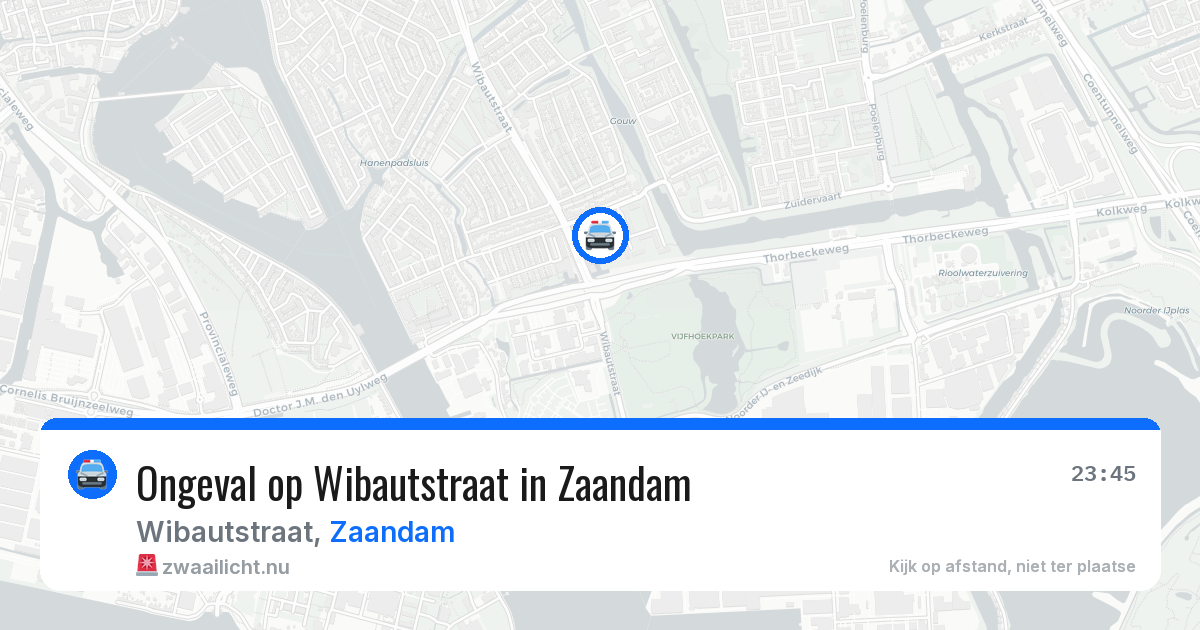 Ongeval op Wibautstraat in Zaandam — 23 mei 2026