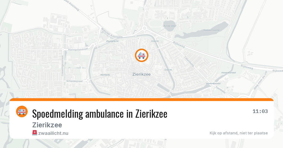 Spoedmelding ambulance in Zierikzee — 17 jul 2026