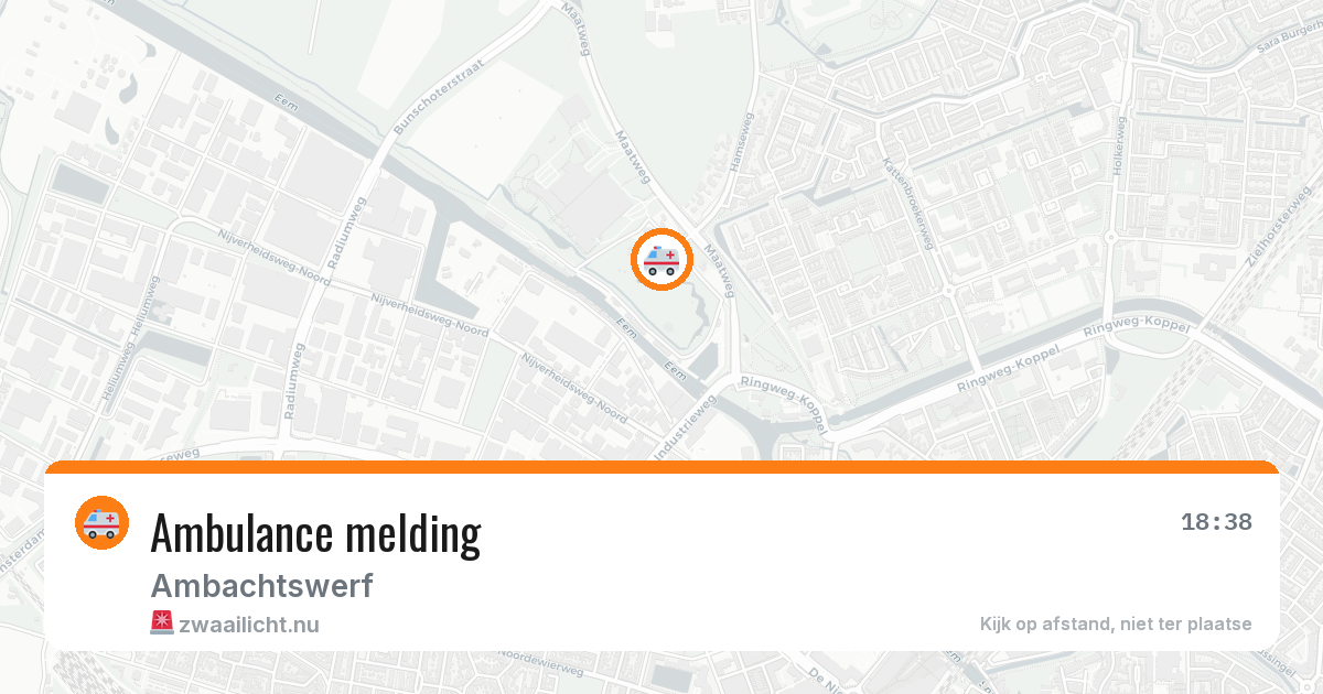 Ambulance melding — 23 jan 2026