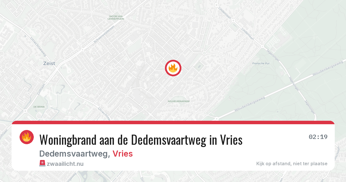 Woningbrand aan de Dedemsvaartweg in Vries — 4 apr 2026