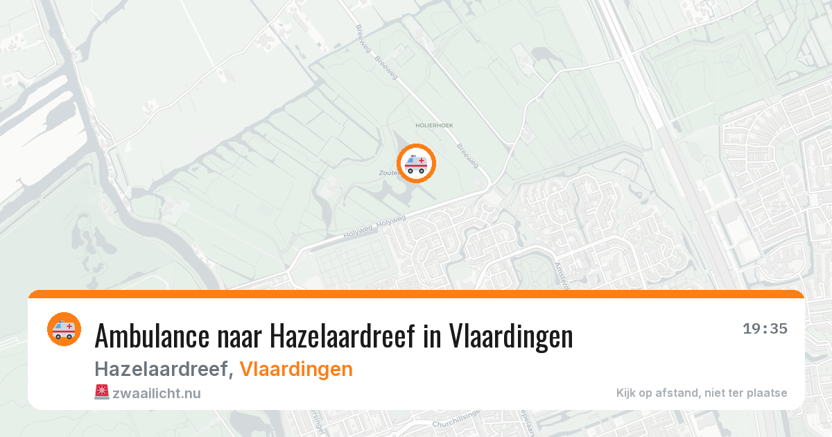 Ambulance naar Hazelaardreef in Vlaardingen — 29 mei 2026