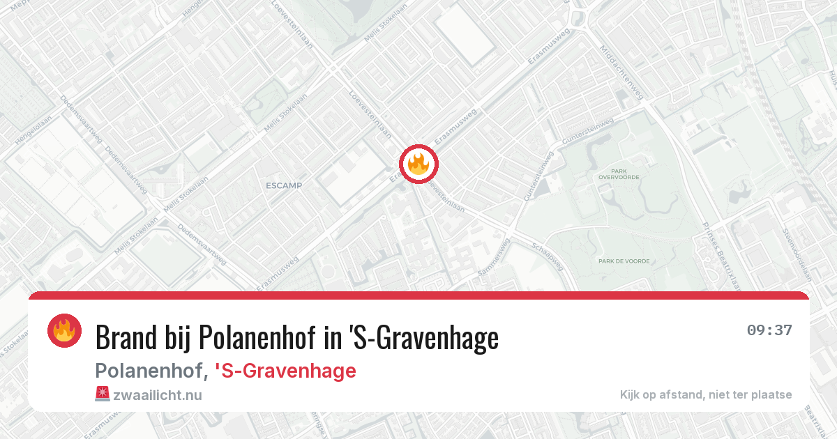 Brand bij Polanenhof in 'S-Gravenhage — 4 jun 2026