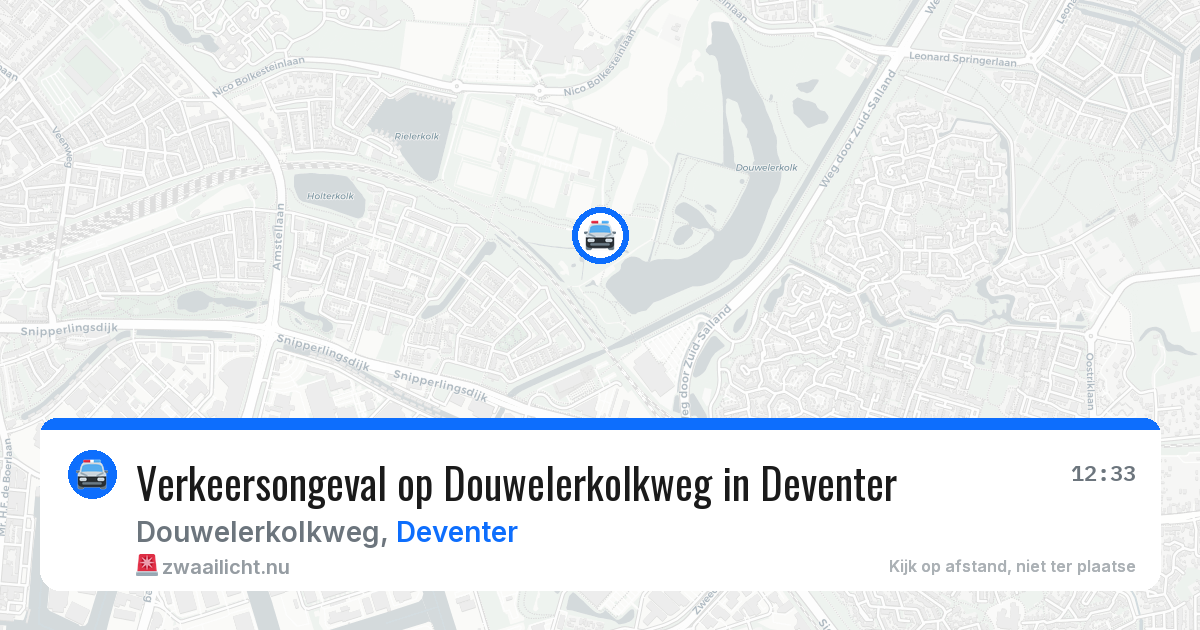Verkeersongeval op Douwelerkolkweg in Deventer — 29 mei 2026
