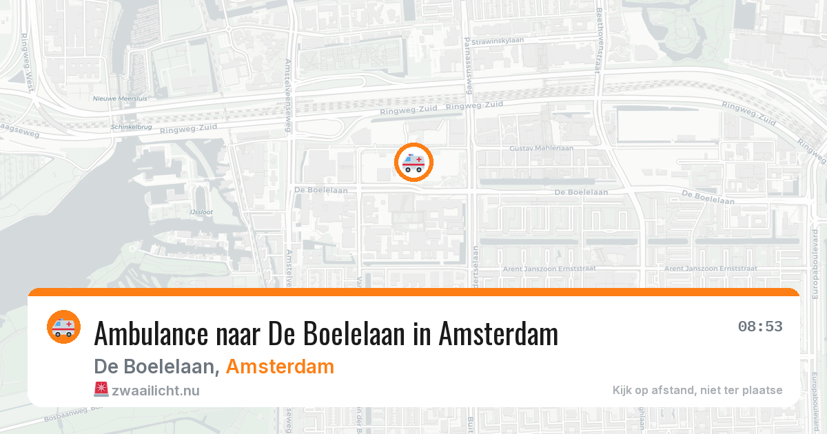 Ambulance naar De Boelelaan in Amsterdam — 22 jul 2026