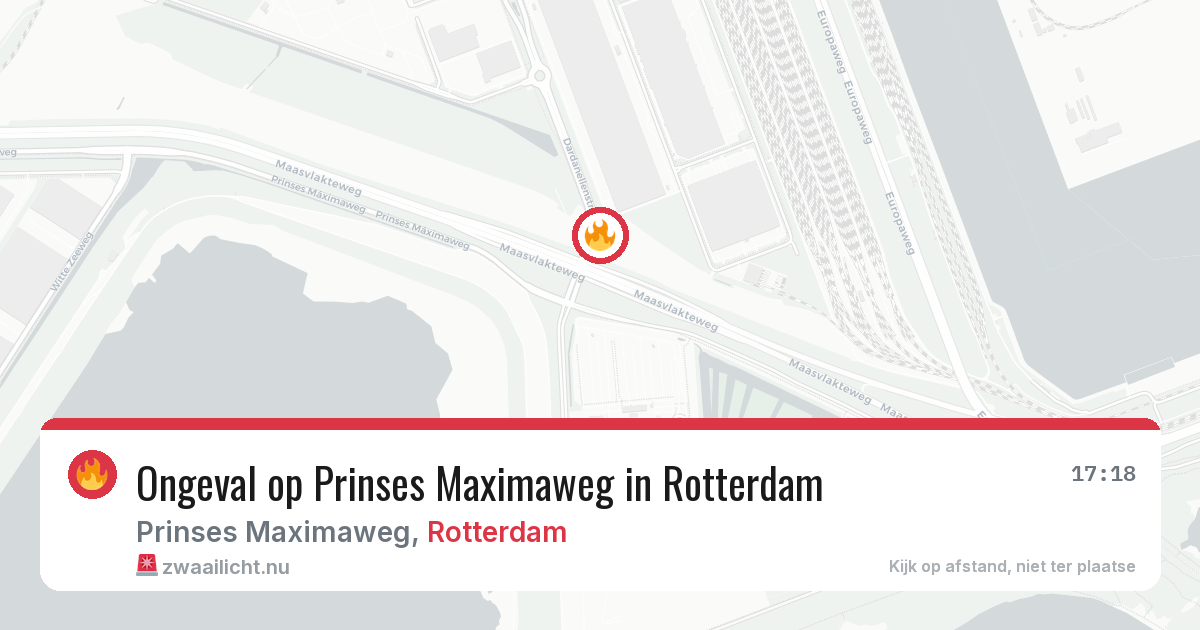 Ongeval op Prinses Maximaweg in Rotterdam — 16 jul 2026