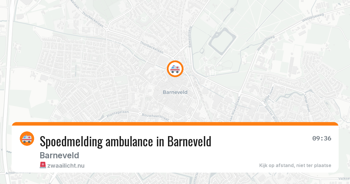 Spoedmelding ambulance in Barneveld — 8 apr 2026