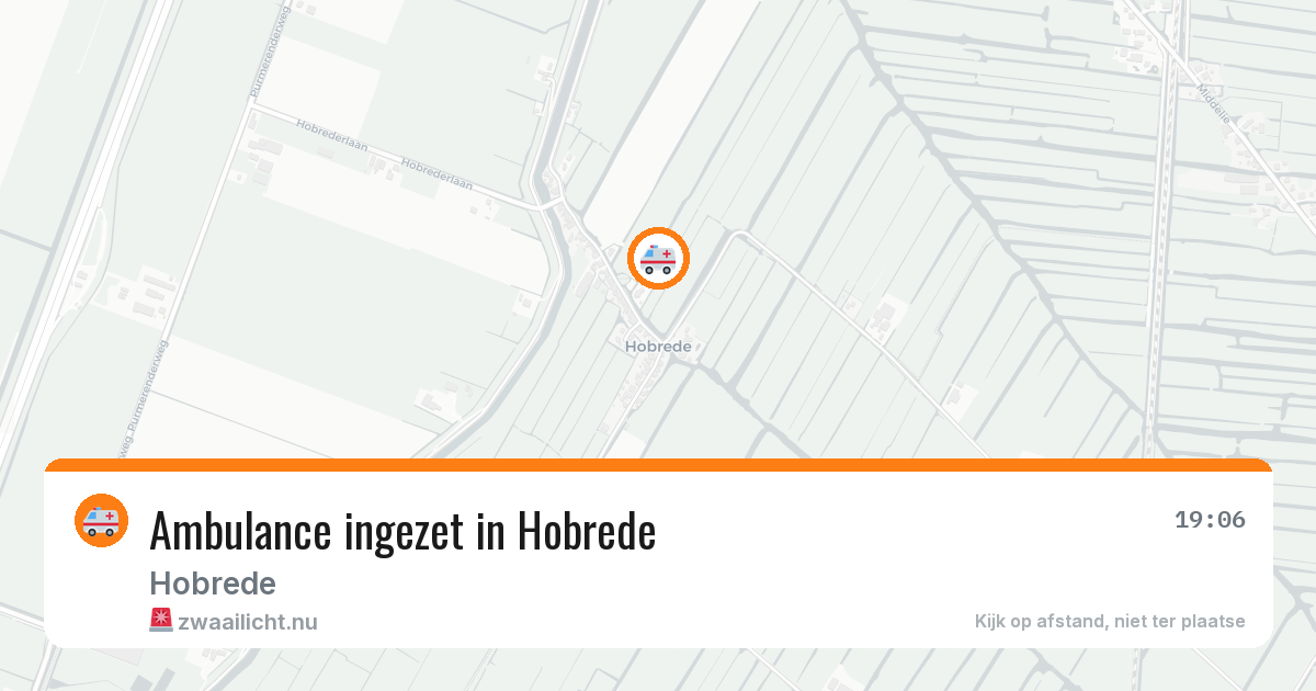 Ambulance ingezet in Hobrede — 3 apr 2026