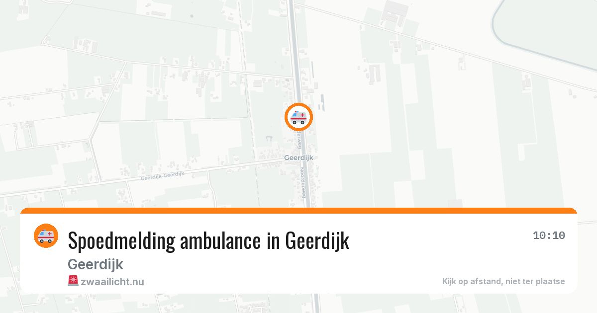 Spoedmelding ambulance in Geerdijk — 30 jun 2026