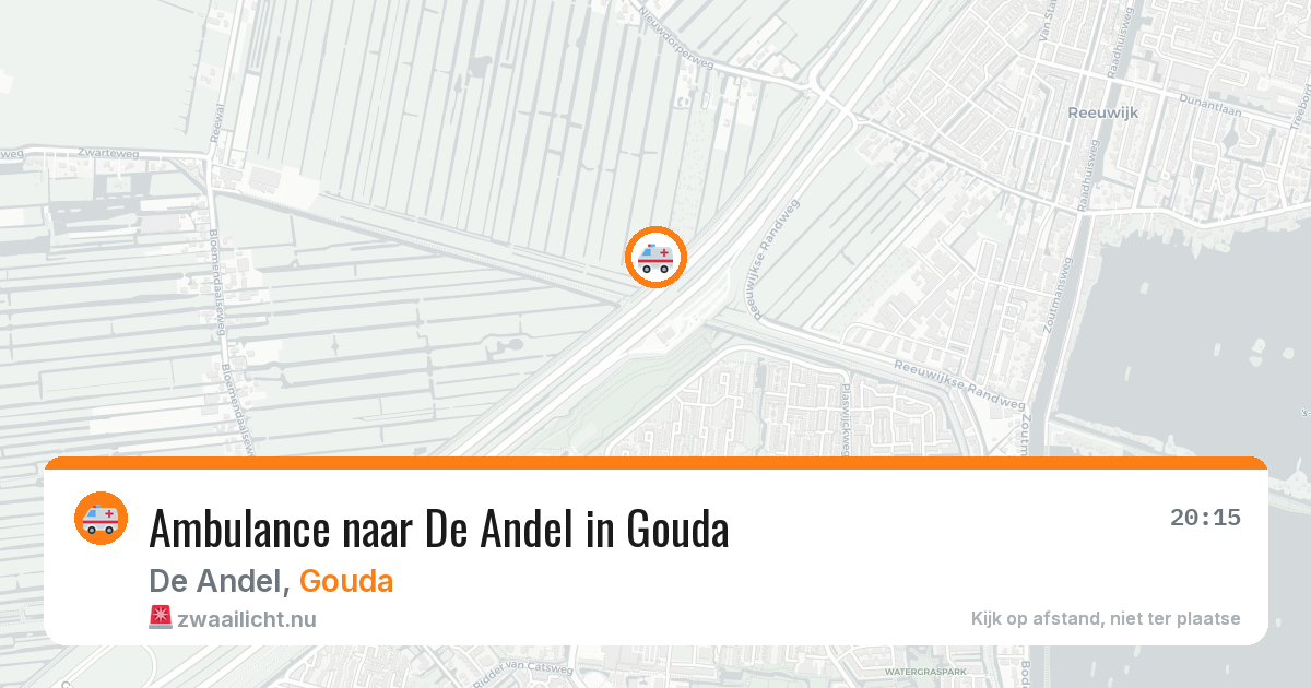 Ambulance naar De Andel in Gouda — 18 mrt 2026