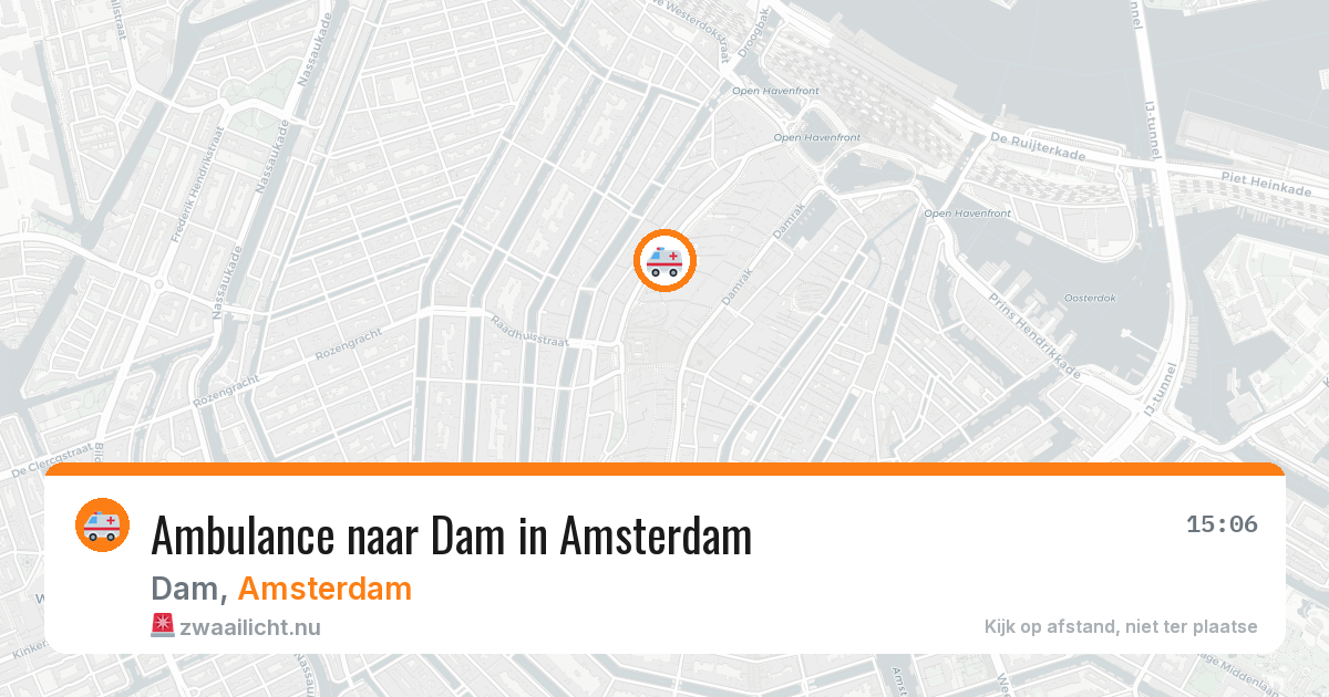 Ambulance naar Dam in Amsterdam — 1 apr 2026