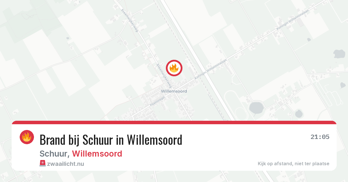Brand bij Schuur in Willemsoord — 3 apr 2026