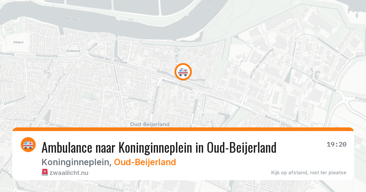 Ambulance naar Koninginneplein in Oud-Beijerland — 23 mei 2026