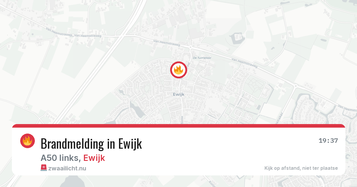 Brandmelding in Ewijk — 23 mei 2026