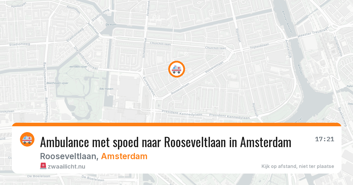 Ambulance met spoed naar Rooseveltlaan in Amsterdam — 8 apr 2026