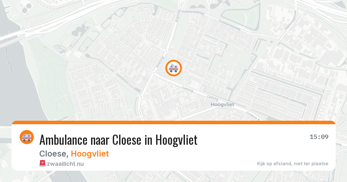 Ambulance naar Cloese in Hoogvliet — 21 mrt 2026