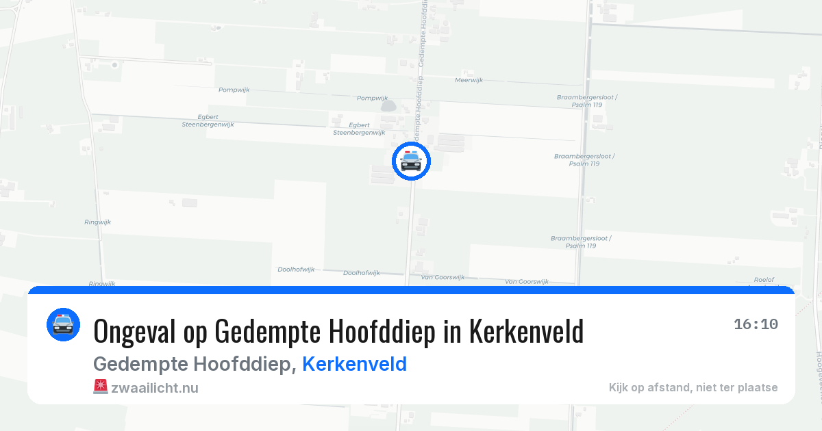 Ongeval op Gedempte Hoofddiep in Kerkenveld — 6 jun 2026
