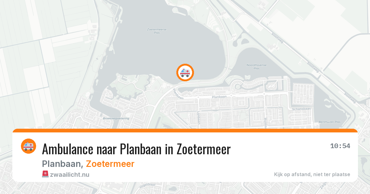 Ambulance naar Planbaan in Zoetermeer — 22 mei 2026