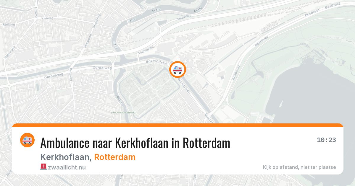 Ambulance naar Kerkhoflaan in Rotterdam — 22 jul 2026
