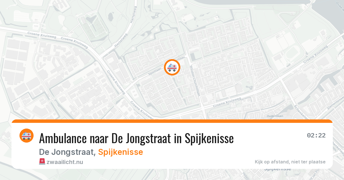 Ambulance naar De Jongstraat in Spijkenisse — 24 jul 2026