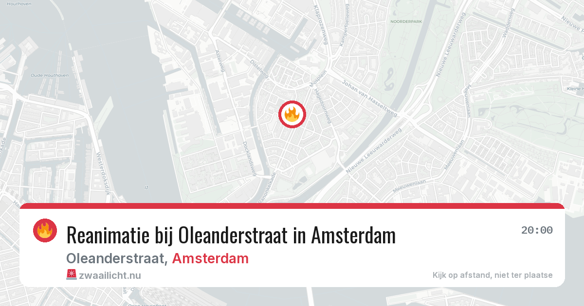 Reanimatie bij Oleanderstraat in Amsterdam — 26 mei 2026