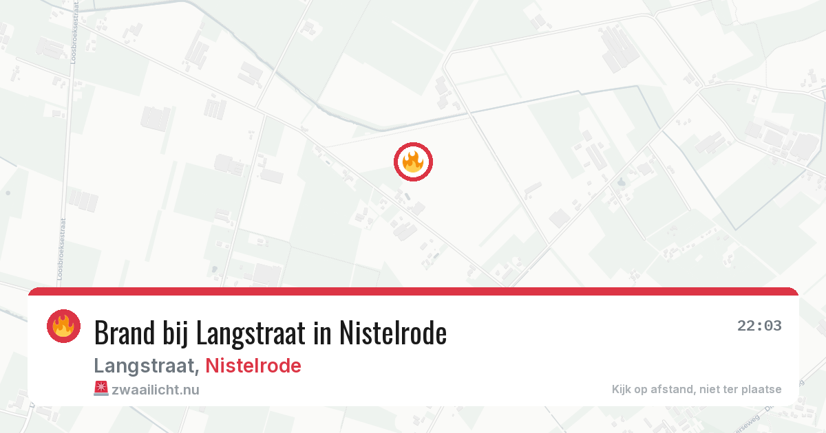 Brand bij Langstraat in Nistelrode — 14 apr 2026