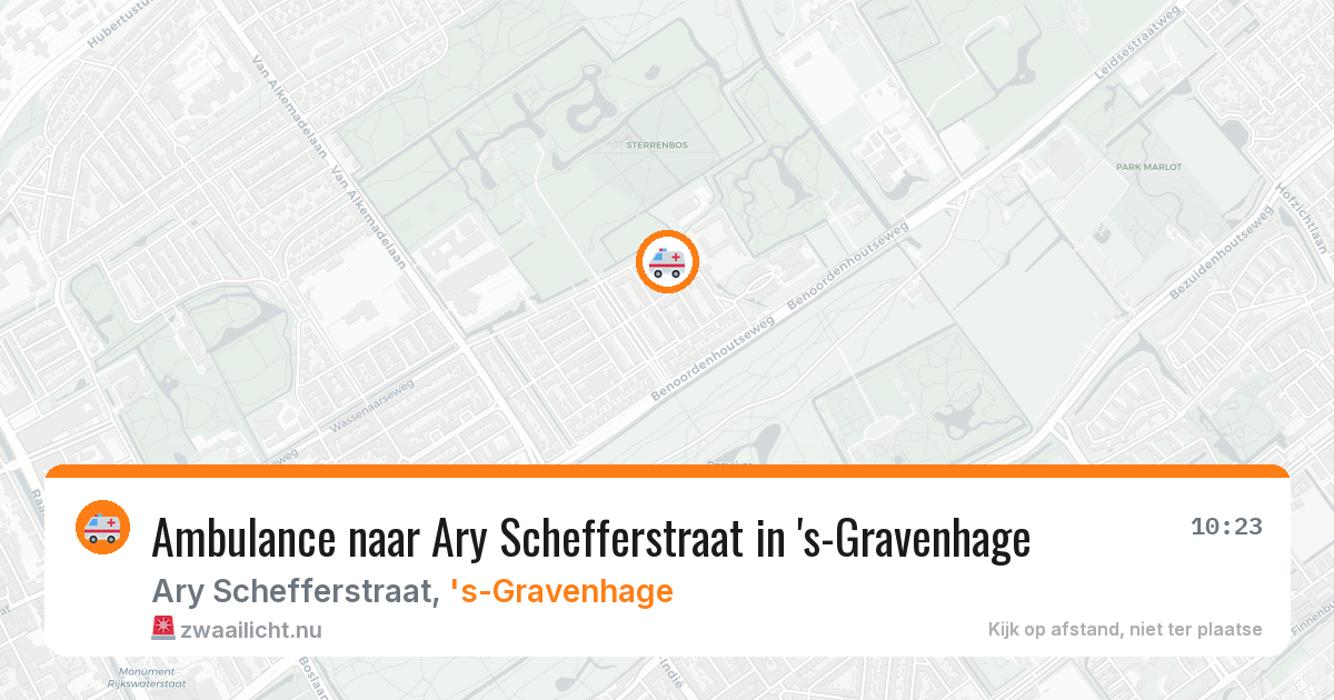 Ambulance naar Ary Schefferstraat in 's-Gravenhage — 15 jul 2026