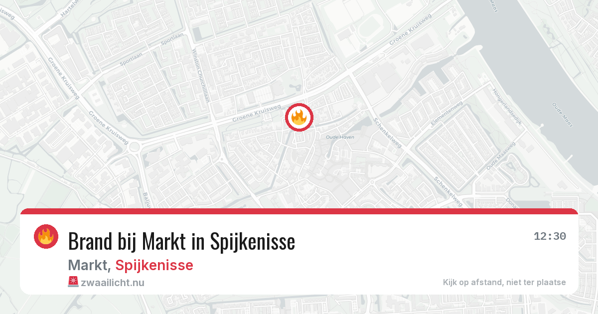 Brand bij Markt in Spijkenisse — 22 mei 2026
