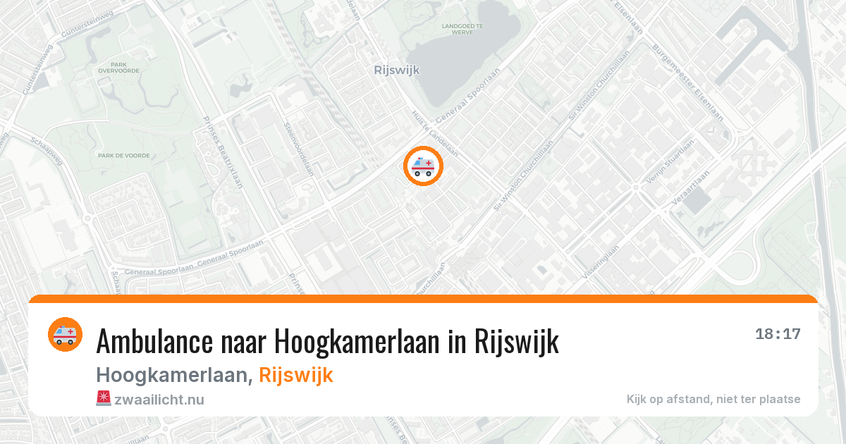 Ambulance naar Hoogkamerlaan in Rijswijk — 16 jul 2026