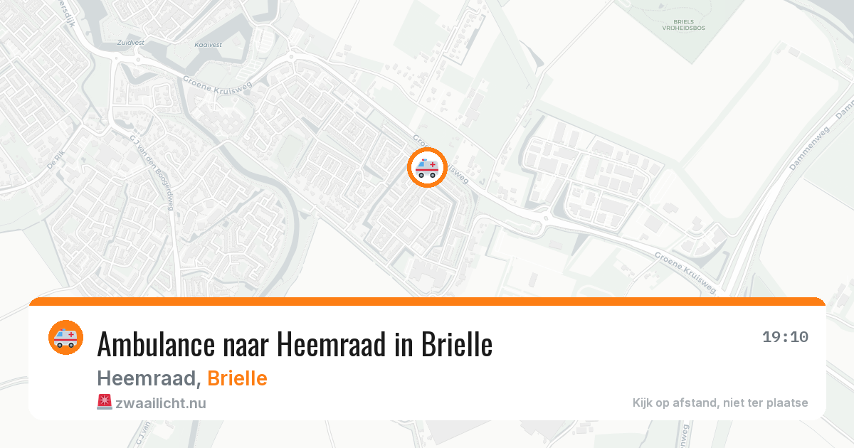 Ambulance naar Heemraad in Brielle — 20 jul 2026