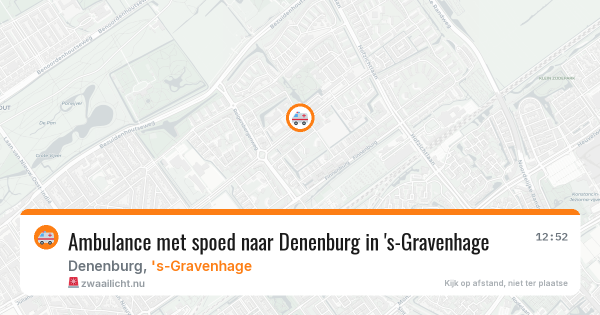 Ambulance met spoed naar Denenburg in 's-Gravenhage — 15 jul 2026