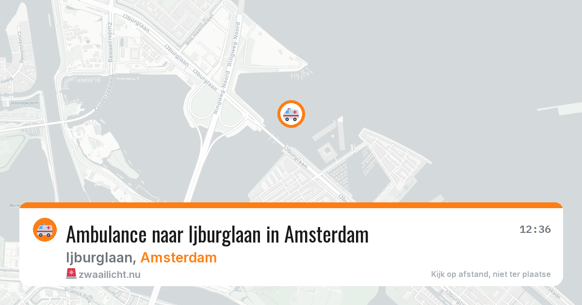 Ambulance naar Ijburglaan in Amsterdam — 7 jul 2026
