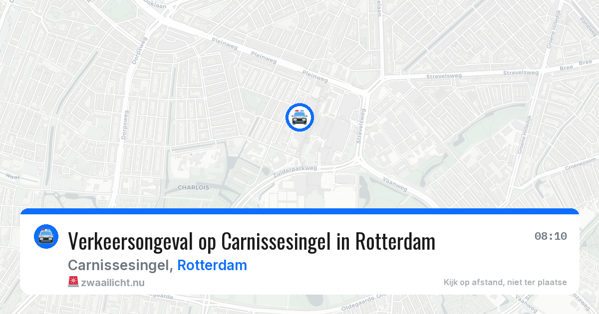 Verkeersongeval op Carnissesingel in Rotterdam — 21 mei 2026