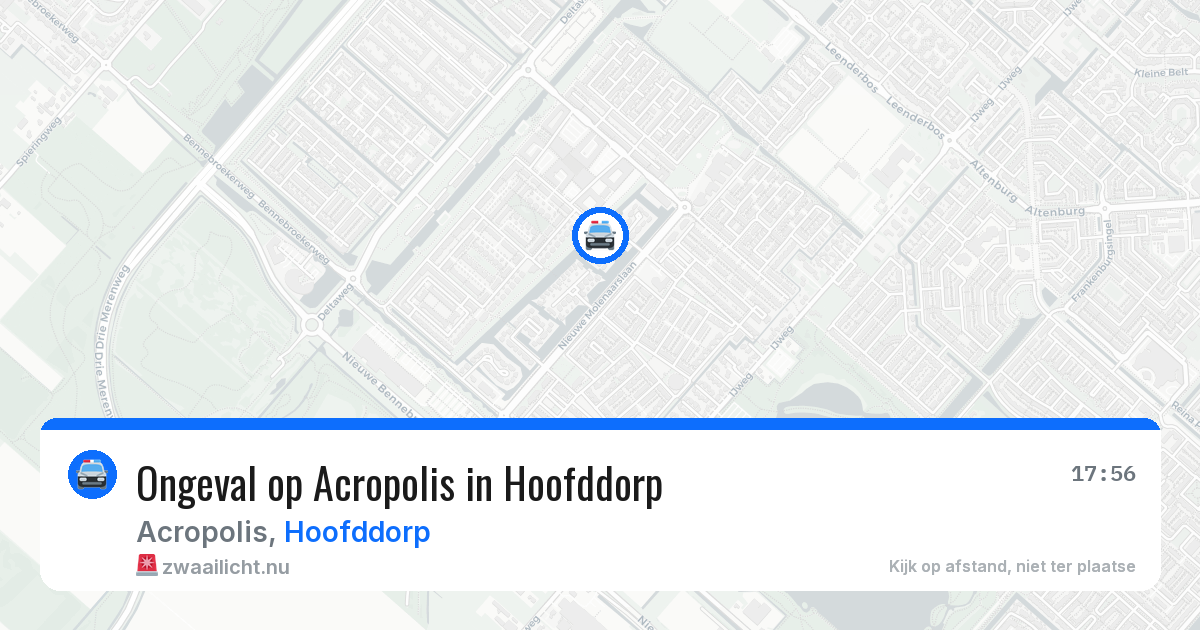 Ongeval op Acropolis in Hoofddorp — 20 apr 2026