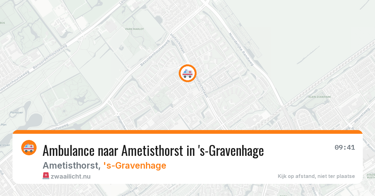 Ambulance naar Ametisthorst in 's-Gravenhage — 16 jul 2026