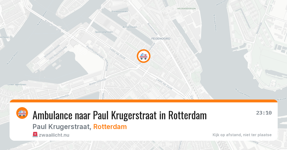 Ambulance naar Paul Krugerstraat in Rotterdam — 1 apr 2026