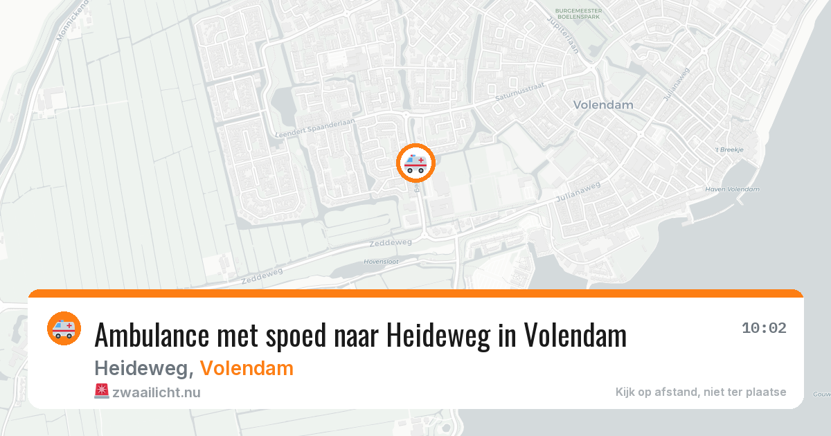 Ambulance met spoed naar Heideweg in Volendam — 16 jan 2026