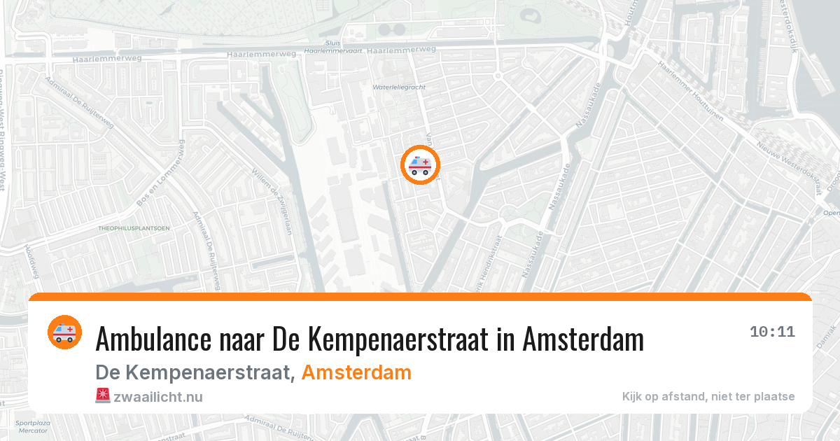 Ambulance naar De Kempenaerstraat in Amsterdam — 17 jul 2026