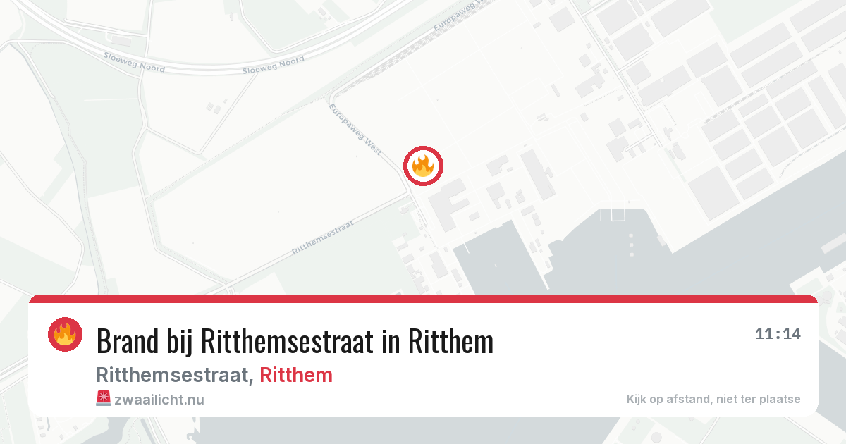 Brand bij Ritthemsestraat in Ritthem — 6 jun 2026