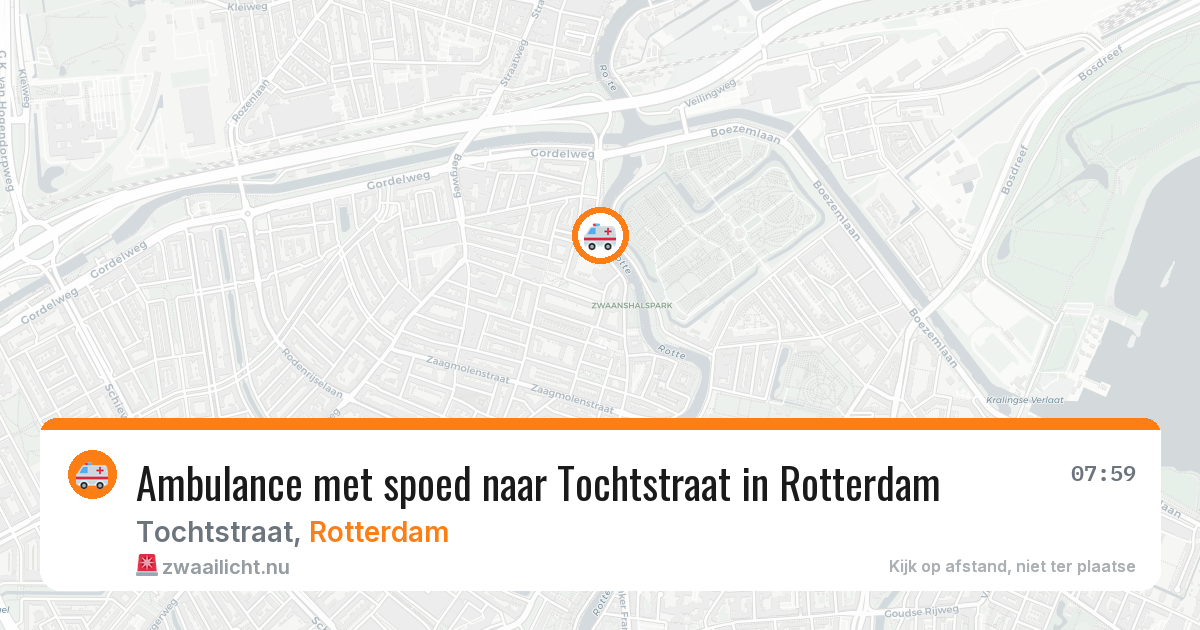 Ambulance met spoed naar Tochtstraat in Rotterdam — 22 jul 2026
