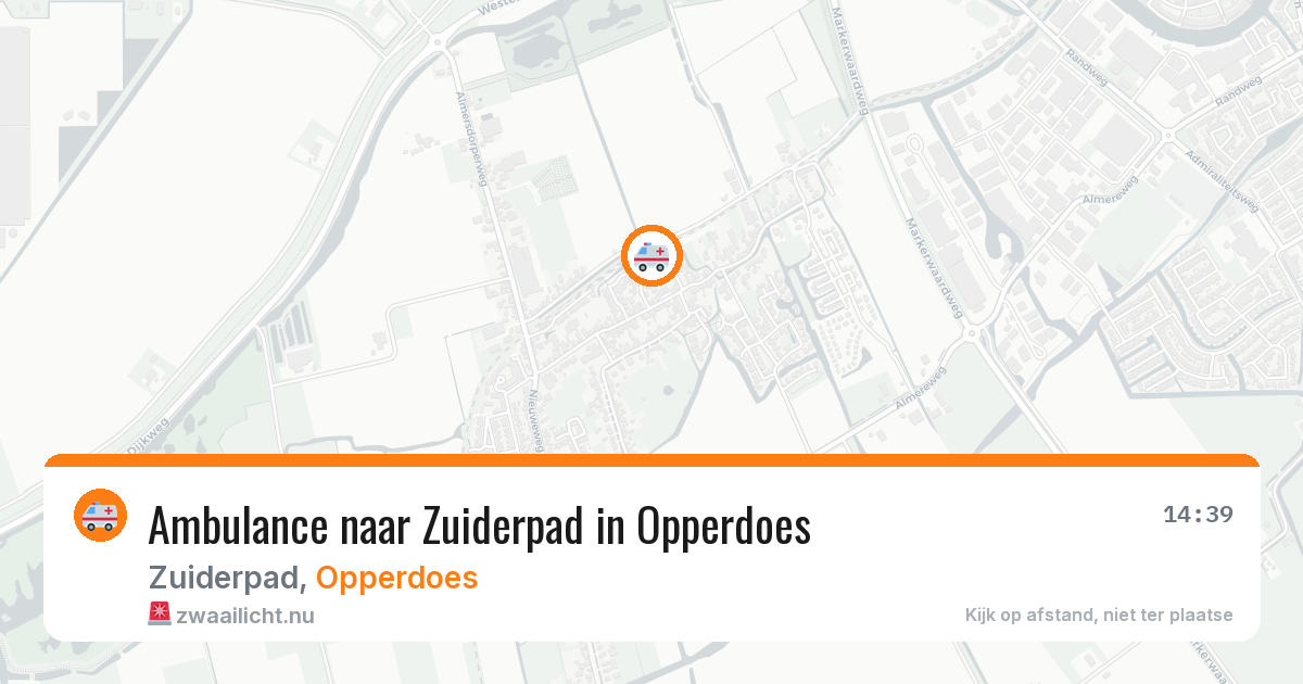 Ambulance naar Zuiderpad in Opperdoes — 18 jul 2026
