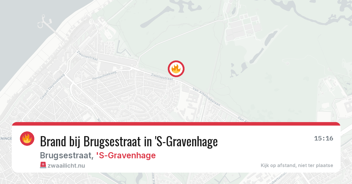 Brand bij Brugsestraat in 'S-Gravenhage — 20 mei 2026