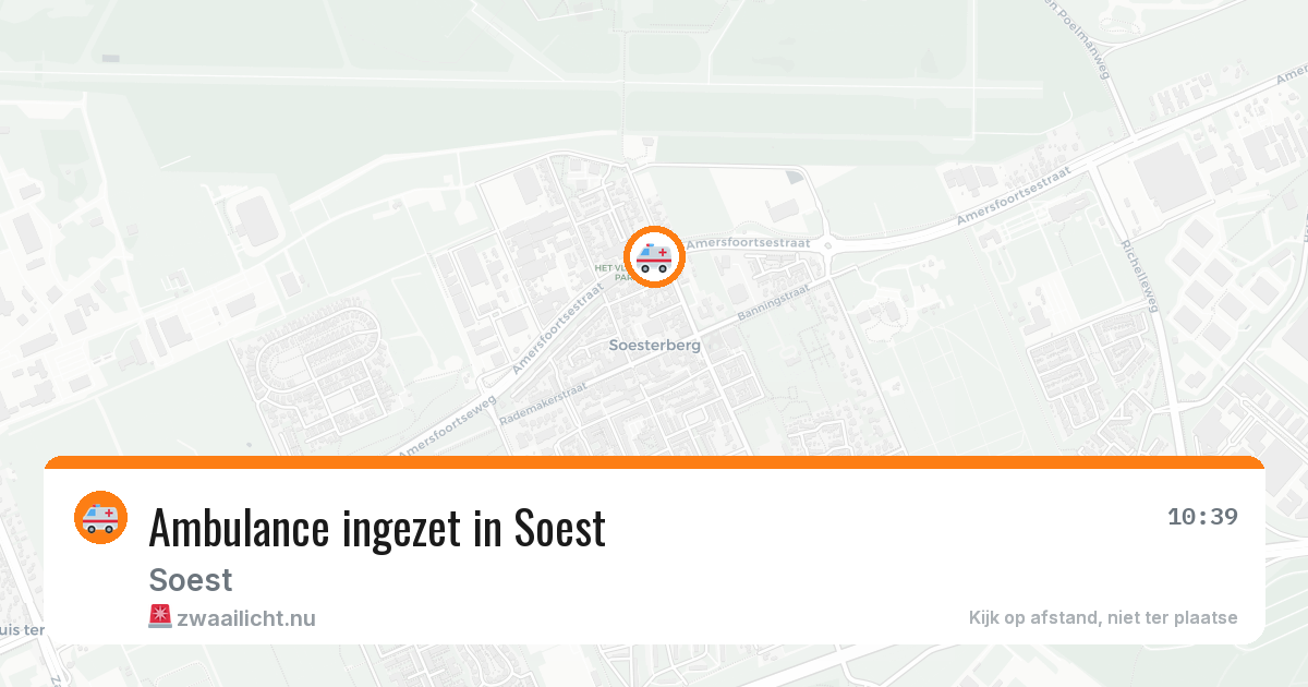 Ambulance ingezet in Soest — 18 mrt 2026