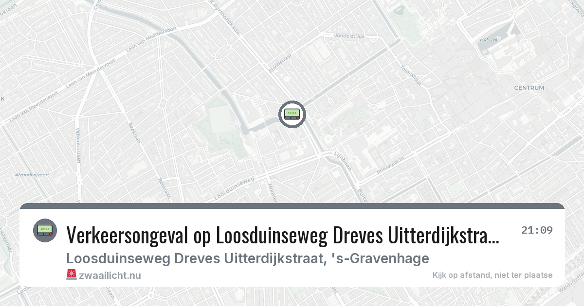 Verkeersongeval op Loosduinseweg Dreves Uitterdijkstraat in 's-Gravenhage — 31 jan 2026