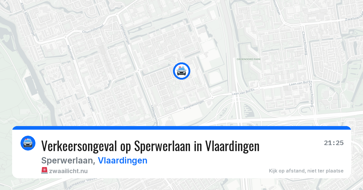 Verkeersongeval op Sperwerlaan in Vlaardingen — 28 jan 2026