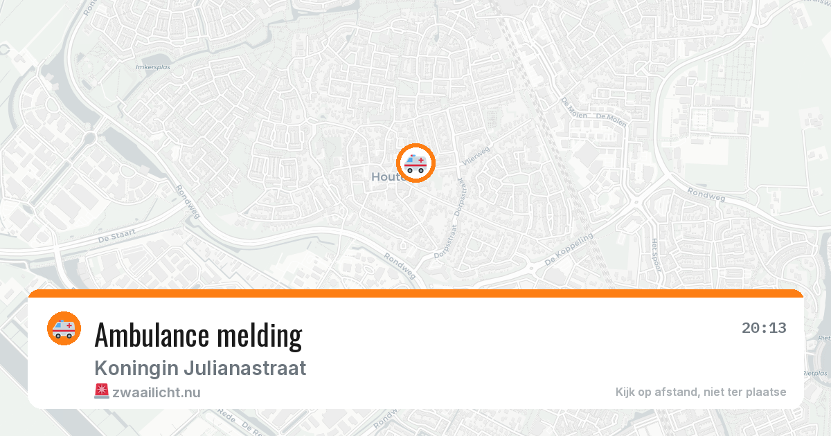 Ambulance melding — 9 jul 2026