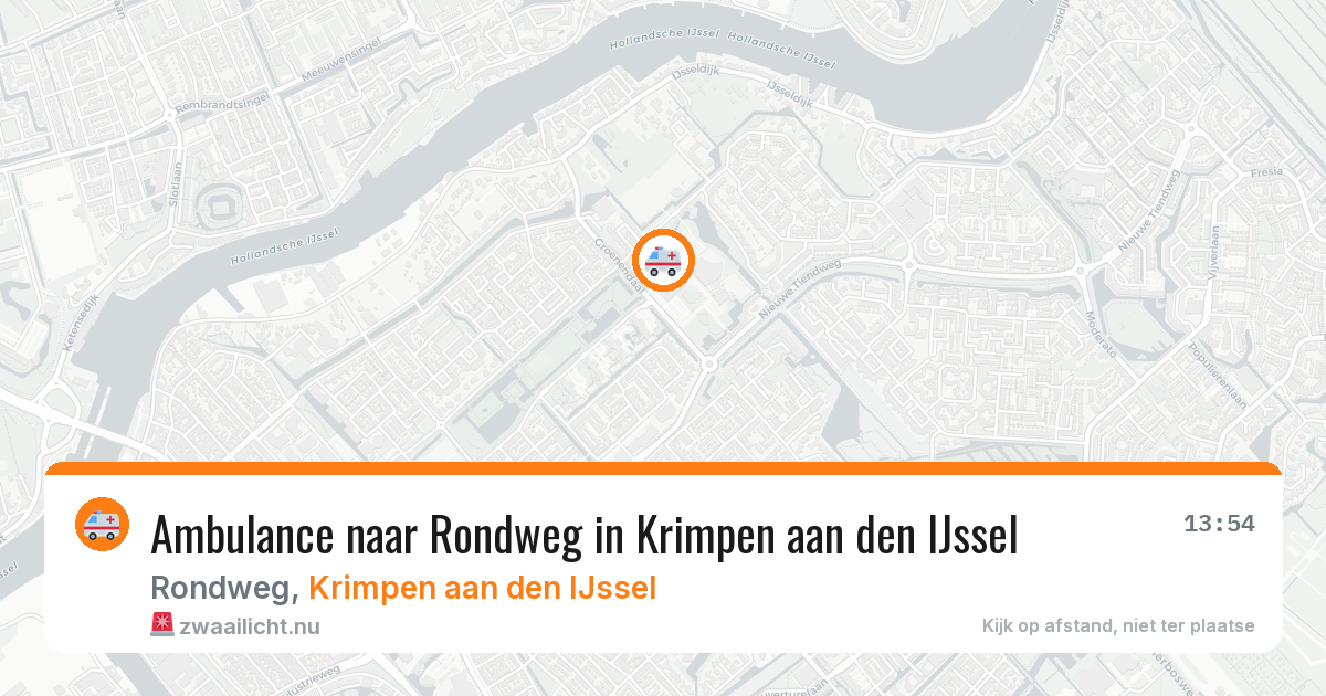 Ambulance naar Rondweg in Krimpen aan den IJssel — 15 jul 2026
