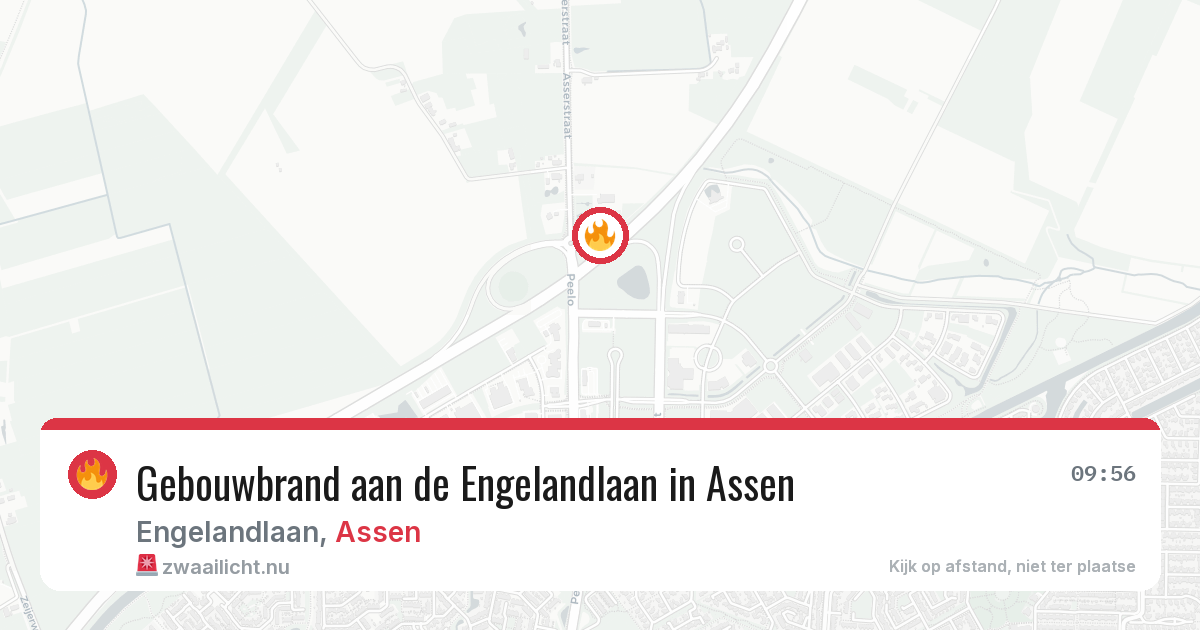 Gebouwbrand aan de Engelandlaan in Assen — 14 jul 2026