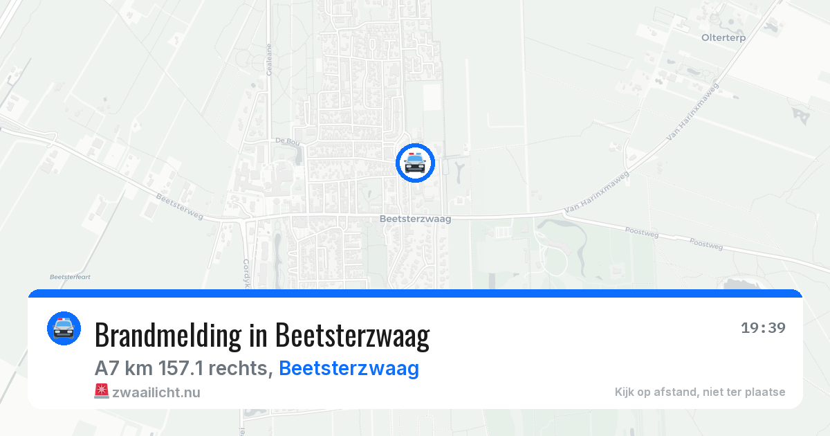 Brandmelding in Beetsterzwaag — 25 jun 2026